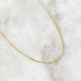 Cadena Veneciana 1.55gr / 55cm / 1.2mm Oro Amarillo +3