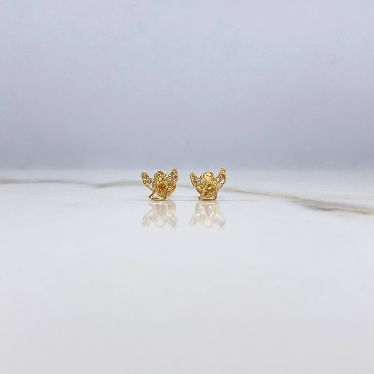 Topos Angel 0.9gr / Circones Blancos Oro Amarillo $