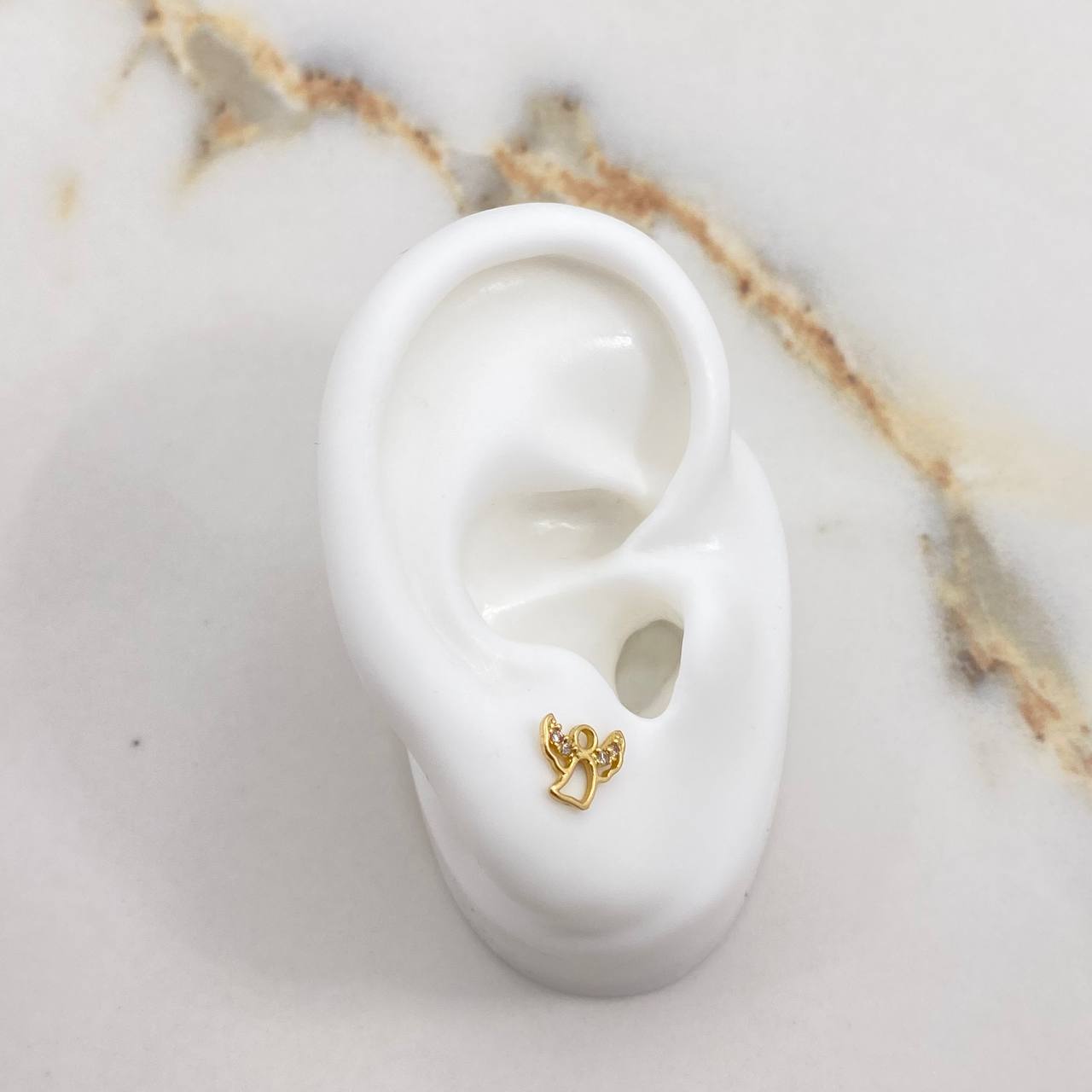Topos Angel 0.9gr / Circones Blancos Oro Amarillo $