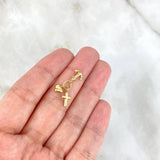 Dije  Tres Gracias 0.5gr / 1.5cm / (Cruz-Corazón-Ancla)  Oro Amarillo 18K *