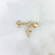 Dije Tres Gracias 0.65gr / 1.5cm / (Cruz-Ancla-Corazon) Oro Amarillo ©