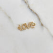 Herraje Love 1.45gr / 2.3cm / Circones Blancos Oro Amarillo $