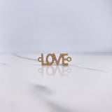 Herraje Love 1.45gr / 2.3cm / Circones Blancos Oro Amarillo $