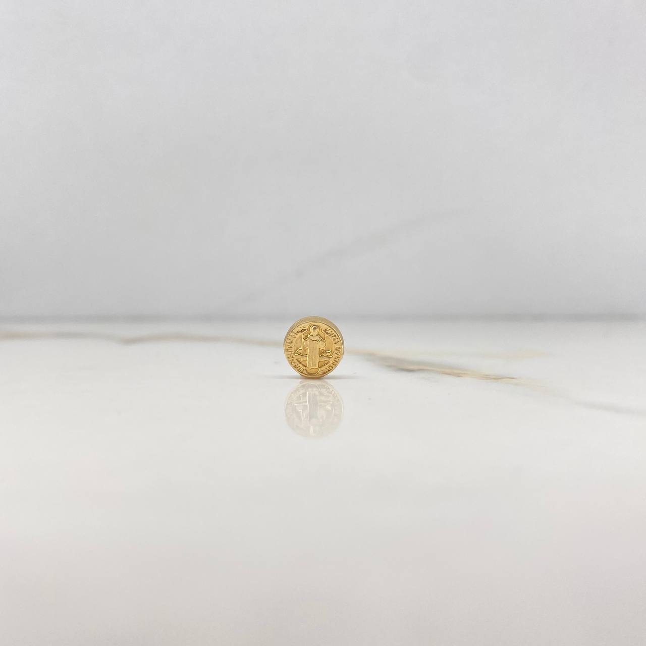 Herraje San Benito Tambor 0.35gr / 0.8cm / Troquelado Oro Amarillo $