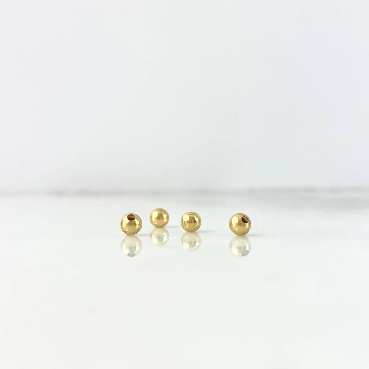 Bola 4mm Lisa 4mm Oro Amarillo 18K