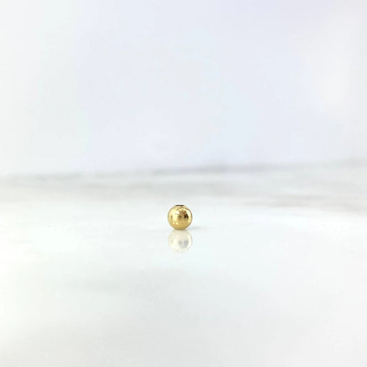 Bola 4mm Lisa 4mm Oro Amarillo 18K