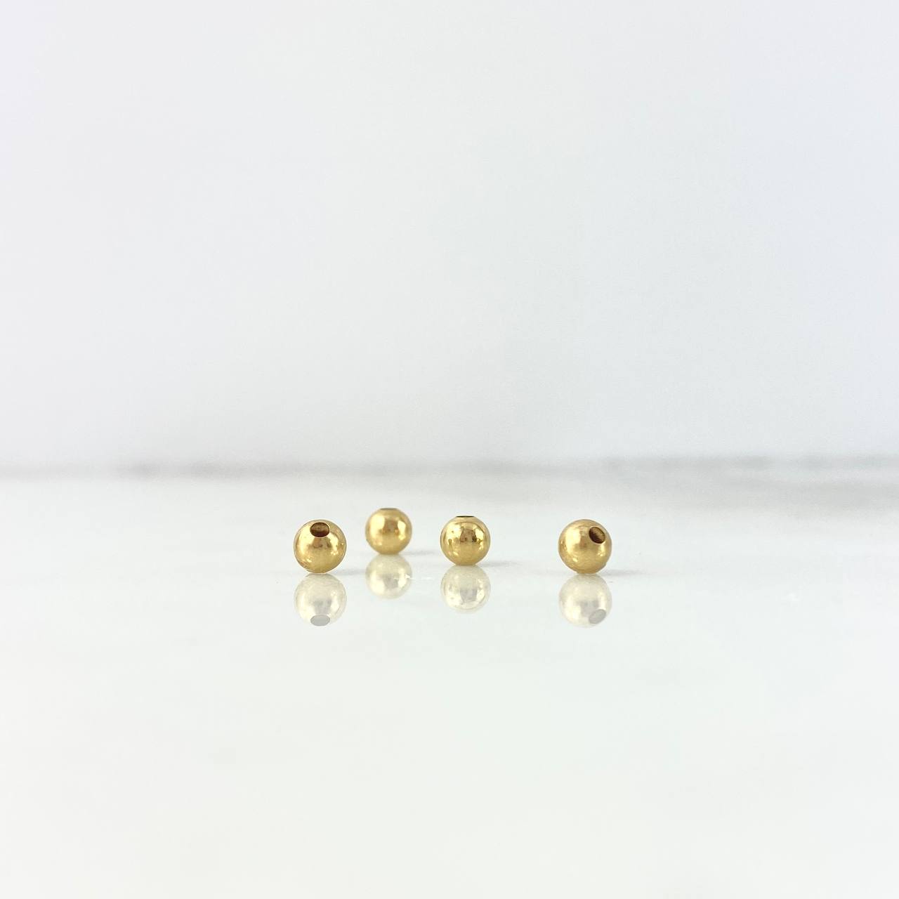 Bola Lisa 4mm Oro Amarillo $