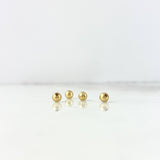 Bola Lisa 4mm Oro Amarillo $