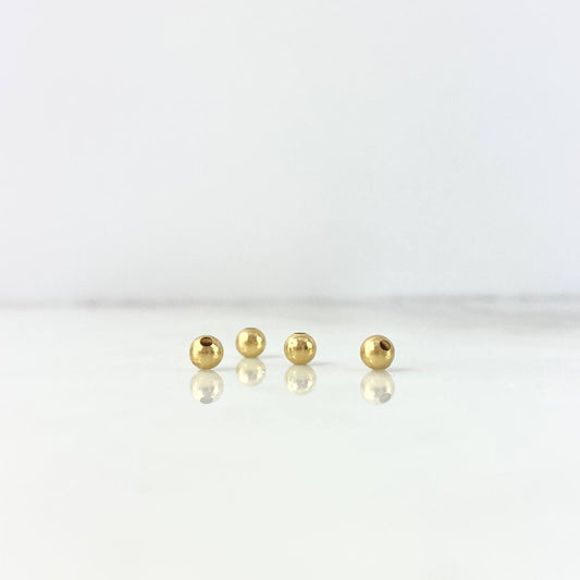Bola Lisa 4mm Oro Amarillo 18K