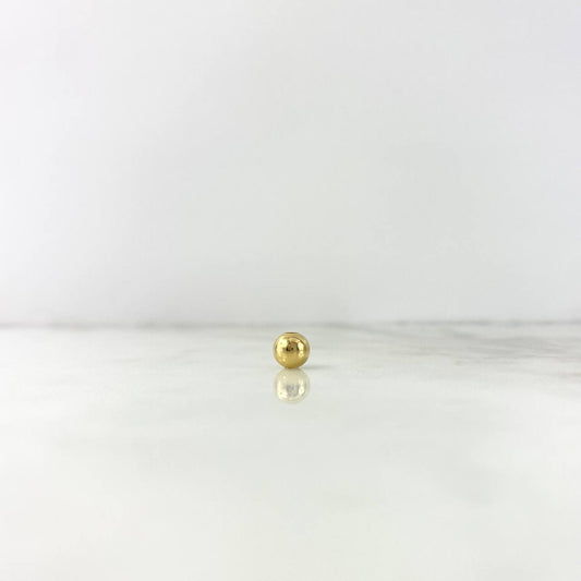 Bola 6mm Lisa Oro Amarillo 18K