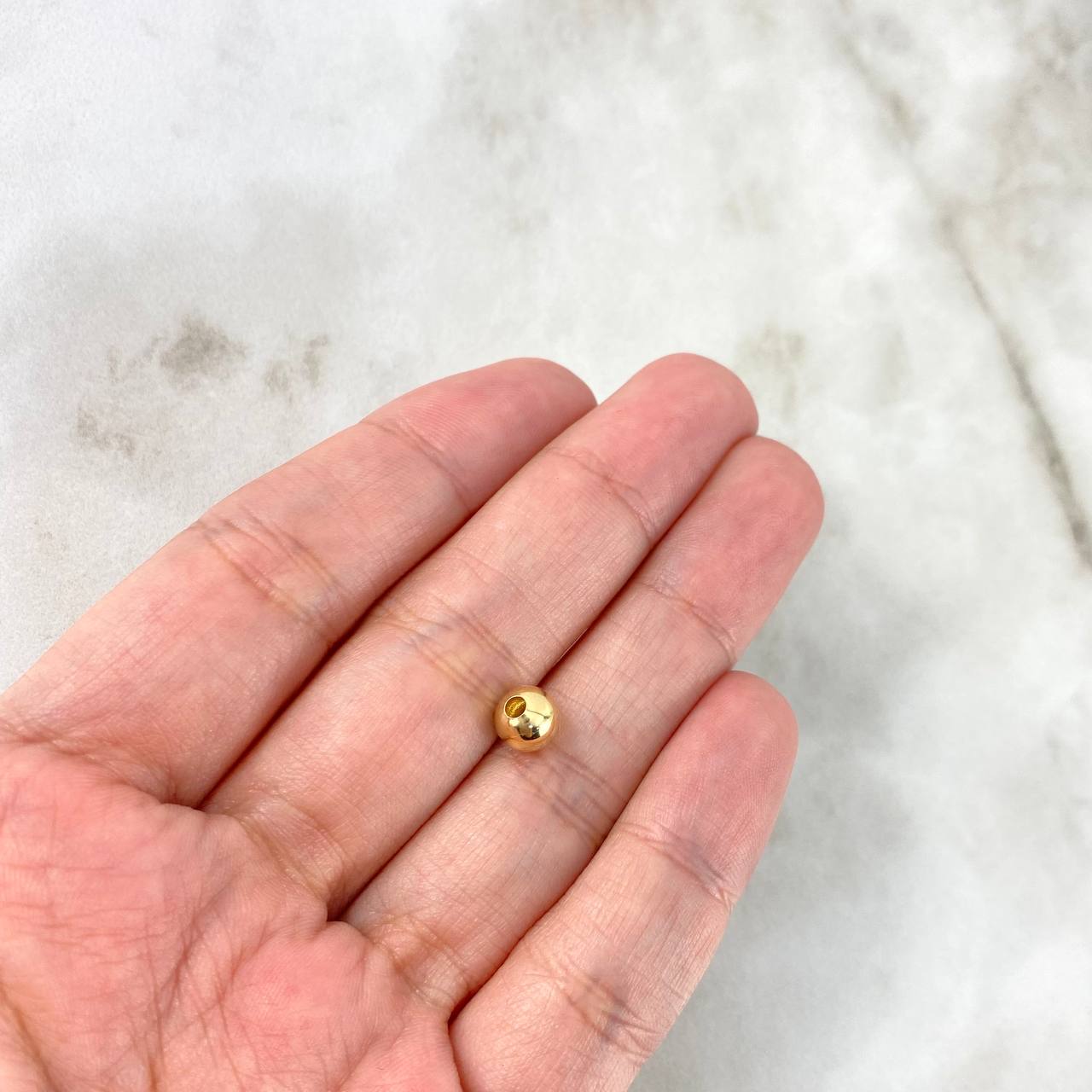 Bola Lisa 6mm Oro Amarillo 18K *