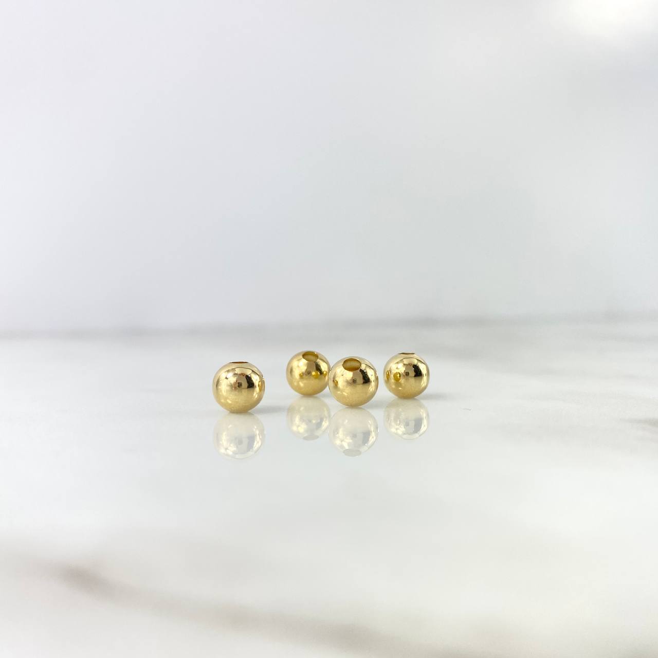 Bola Lisa 6mm Oro Amarillo 18K *