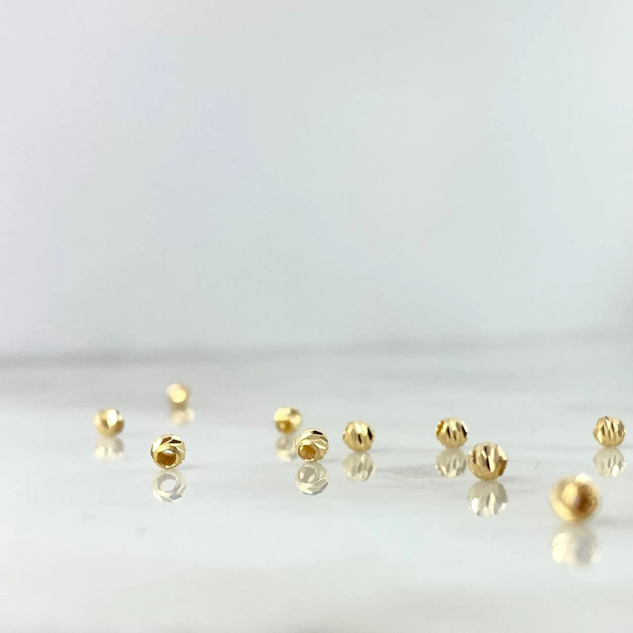 Bola 3mm Diamantada 3mm Oro Amarillo 18K
