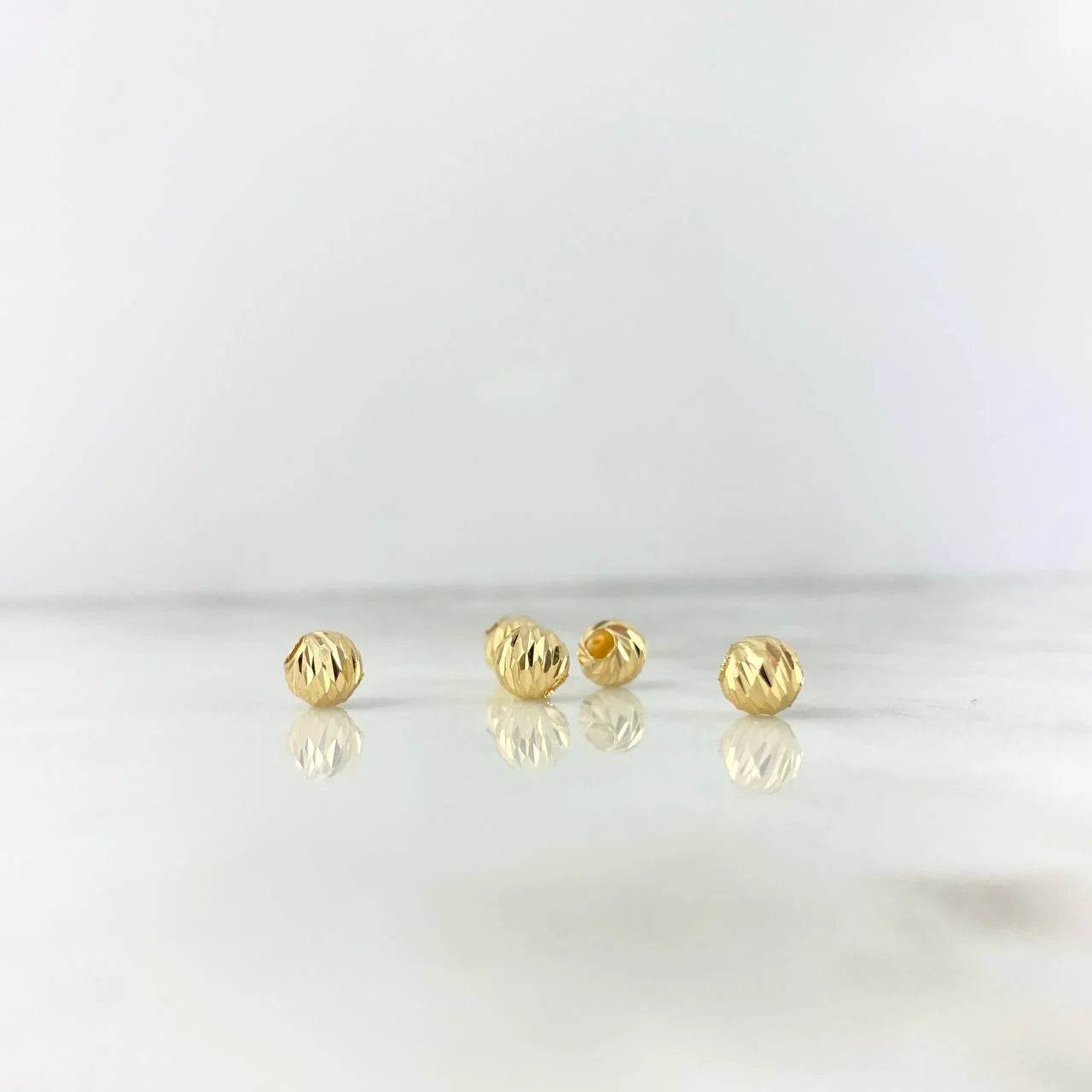 Bola 6mm Diamantada 6mm Oro Amarillo 18K