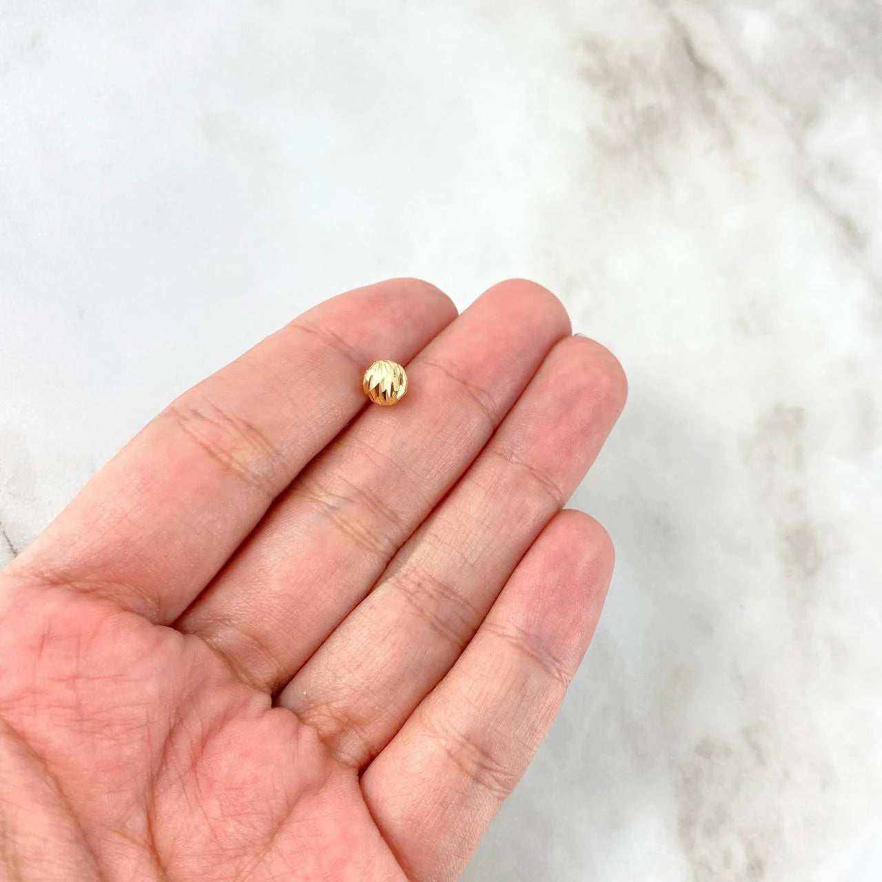 Bola 6mm Diamantada 6mm Oro Amarillo 18K