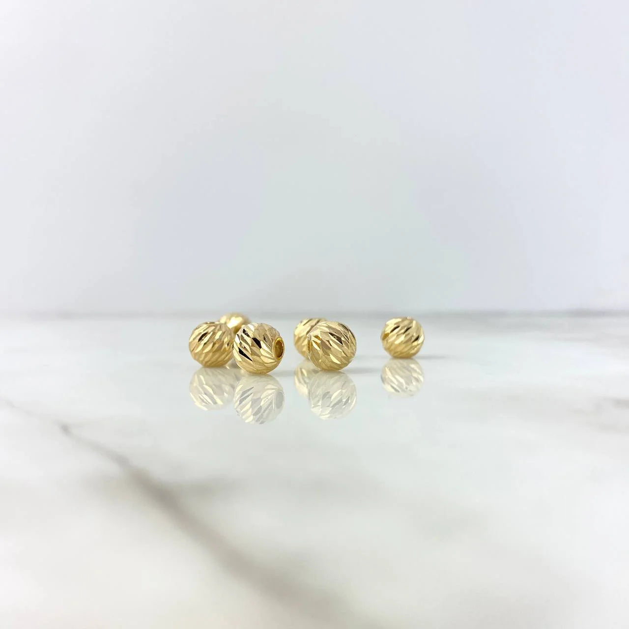 Bola 8mm Diamantada 8mm Oro Amarillo 18K
