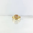 Anillo Sello Corazon 1.9gr / T7 3/4 / Rayado Tres Oros *