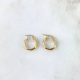 Candongas Nia 1.2gr / 1.5cm / Diamantadas Oro Amarillo *