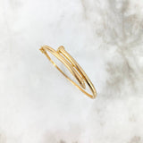 Pulso Aro Clavo 10gr / 18cm / Circones Blancos Oro Amarillo *