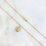 Cadena Lazo 1,1gr / 60cm + Dije Virgen Guadalupe 0,4gr / 1.8cm Oro Amarillo (Oferta)