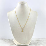 Cadena Lazo 1,1gr / 60cm + Dije Virgen Guadalupe 0,4gr / 1.8cm Oro Amarillo (Oferta)