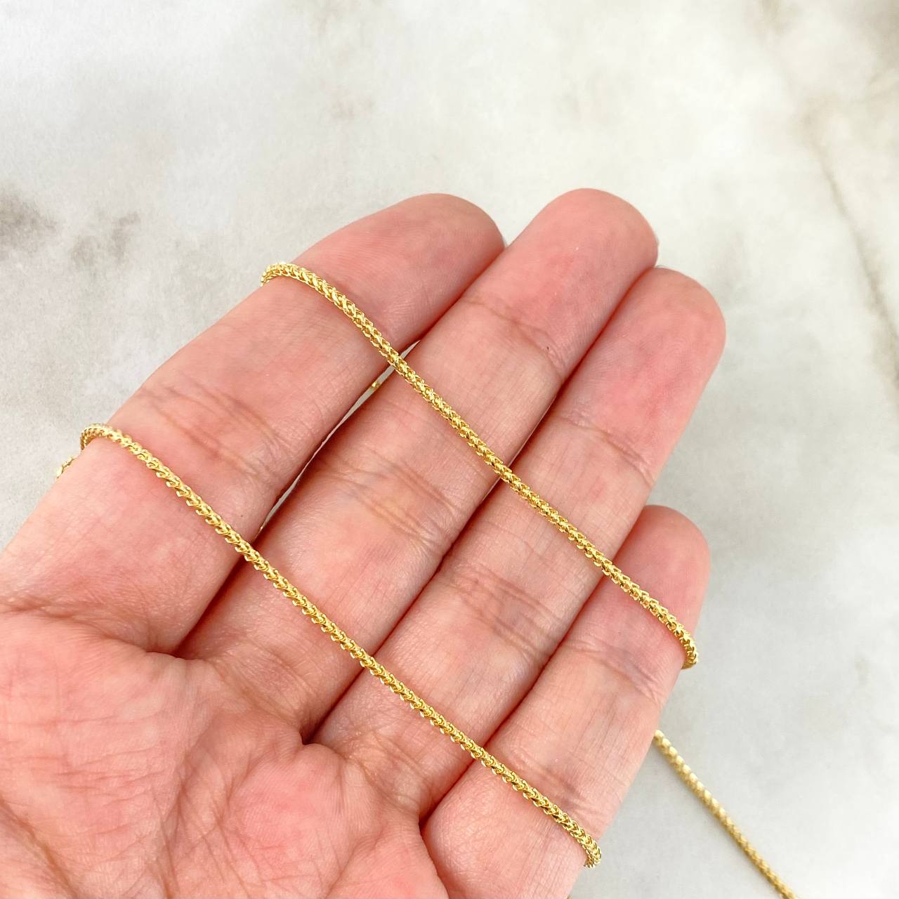 Cadena Franco 6.25gr / 60cm / 1.4mm Oro Amarillo +4 (Oferta)