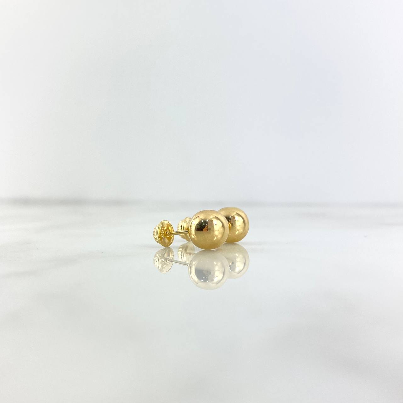 Topos Bola Lisa 0.85gr / 8mm Oro Amarillo 18K