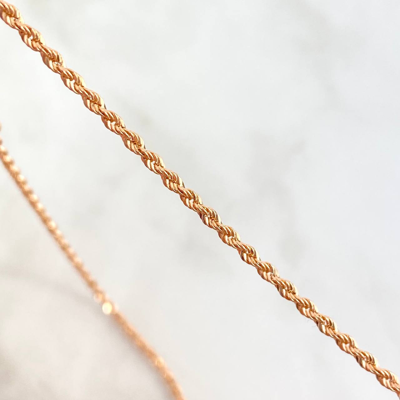 Cadena Lazo 1.75gr / 45cm / 2mm Oro Rosa +3