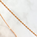 Cadena Lazo 1.75gr / 45cm / 2mm Oro Rosa +3