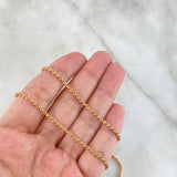Cadena Lazo 1.95gr / 45cm / 2mm Oro Rosa +3