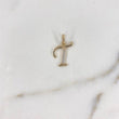 Dije Letra T 0.75gr / Circones Blancos Oro Amarillo $