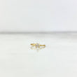 Piercing Aro Simulador 0.2gr / 1cm / 1mm Circon Blanco Oro Amarillo (Joya)