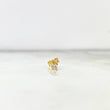 Piercing Chispa Lineal 0.25gr / 0.7cm / Circon Blanco Broche Mariposa Oro Amarillo (Joya) ©