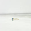 Piercing Chispa Recta 0.1gr / 0.7cm / 0.5mm Circon Celeste Oro Amarillo (Joya)