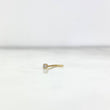 Piercing Chispa Recta 0.1gr / 0.7cm / Circon Blanco Oro Amarillo (Joya)