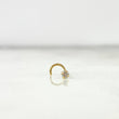 Piercing Chispa Curva 0.15gr / 0.7cm / Circon Blanco Oro Amarillo (Joya) ©