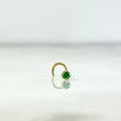 Piercing Chispa Curva 0.1gr / 0.7cm / 0.5mm Circon Verde Oro Amarillo (Joya)