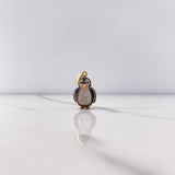 Dije Pingüino Articulado 3.95gr / 2.7cm / Circones Blancos Negros Dos Oros Amarillo Blanco &