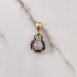 Dije Pingüino Articulado 3.95gr / 2.7cm / Circones Blancos Negros Dos Oros Amarillo Blanco &