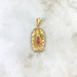 Dije Virgen de Guadalupe 12.45gr / 5cm / Circones Fucsias Verdes Blancos Oro Amarillo