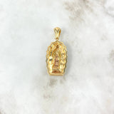 Dije Virgen de Guadalupe 12.45gr / 5cm / Circones Fucsias Verdes Blancos Oro Amarillo