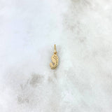 Dije Virgen María 0.6gr / 1.8cm / Circones Verdes Oro Amarillo