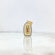 Dije Virgen de Guadalupe 4.05gr / 3.3cm / Circones Fucsias Verdes Blancos Dos Oros Amarillo Blanco *