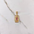 Dije Virgen de Guadalupe 5.5gr / 3.5cm / Circones Fucsias Azules Blancos Oro Amarillo $