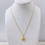 Cadena Veneciana 1.35gr / 50cm + Dije San Benito Troquelado 0.4gr / 1.5cm / Oro Amarillo (Oferta) $