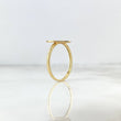 Anillo Corazon Ola Cruzada 2.05gr / T7 / Circones Blancos Oro Amarillo +4