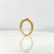 Anillo Correa Corona RX 4.6gr / T7 / Circones Blancos Tres Oros