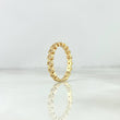 Anillo Estrellas Churumbela 3.75gr / T7 1/4 / Circones Blancos Oro Amarillo