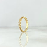 Anillo Estrellas Churumbela 3.75gr / T7 1/4 / Circones Blancos Oro Amarillo