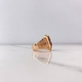 Anillo Virgen de Guadalupe 12.25gr / T10 1/2 / Circones Fuscias Azules Blancos Oro Rosa $